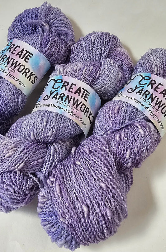 Lavender in Slub Superwash Merino/Nylon (90/10) Blend Fingering Weight Yarn