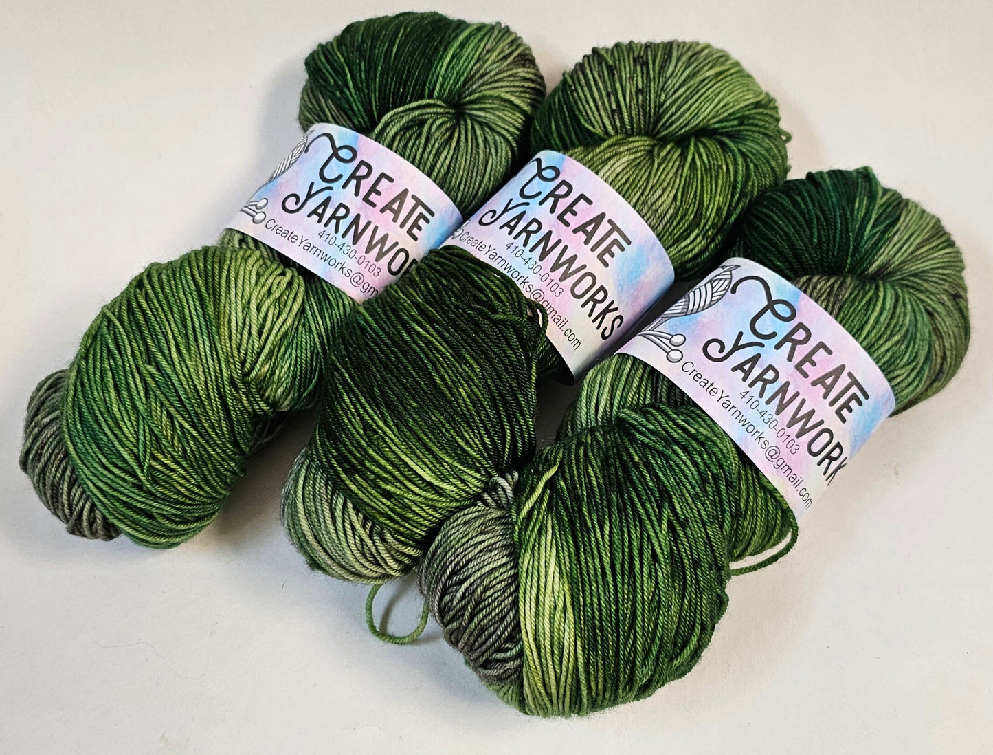 Mossy in Superwash Merino/Nylon (85/15) Blend Fingering Weight Yarn