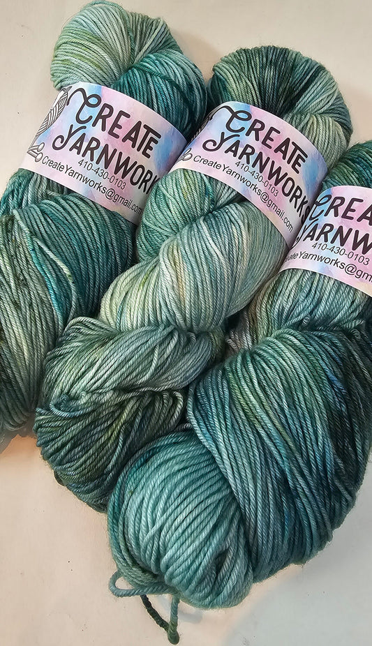 Oceans Deep in Superwash Merino/Nylon (85/15) Blend Fingering Weight Yarn