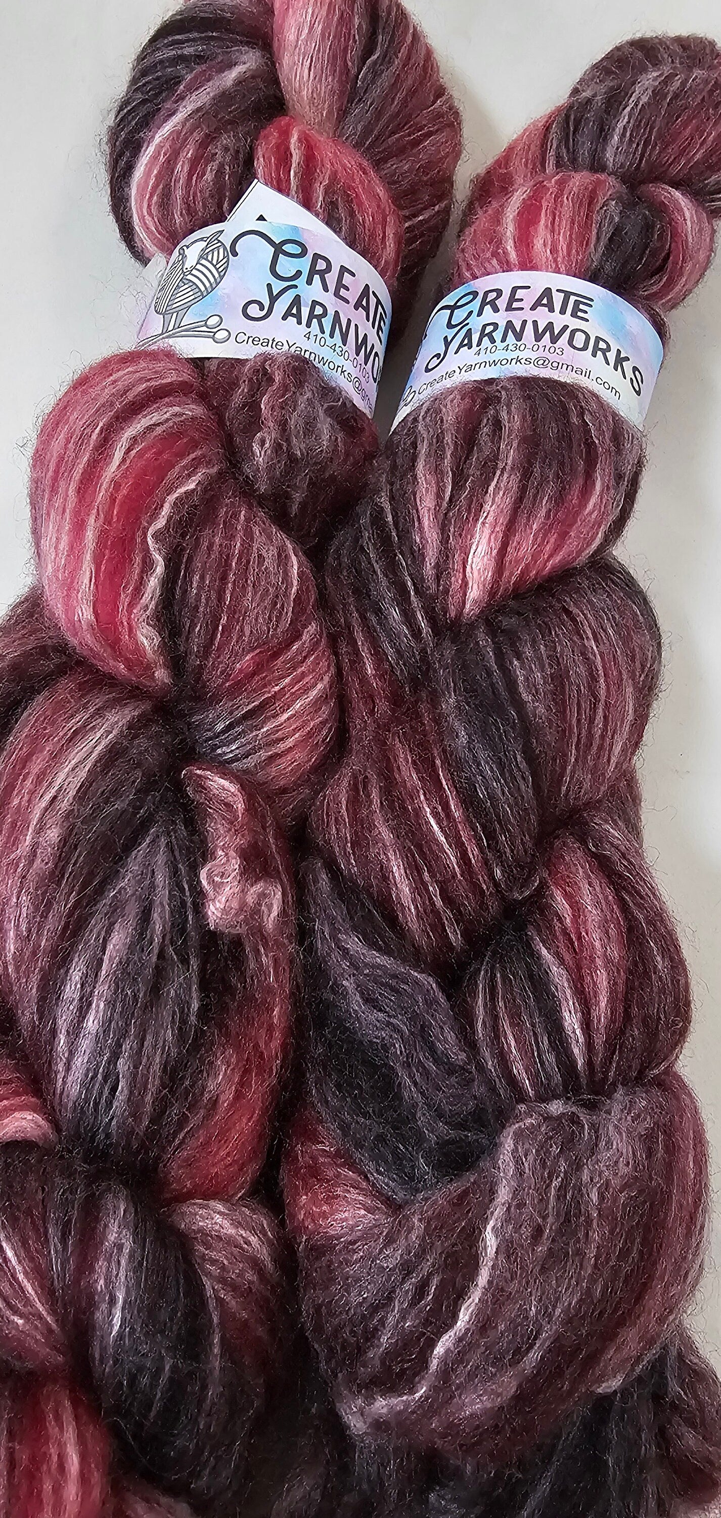 Wine Country in Merino/Milk Fiber 67/33 blend Top 4oz braid