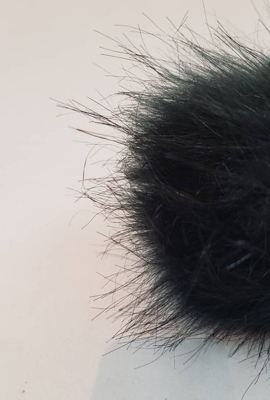 Faux Fur Pom Pom - Forest Green