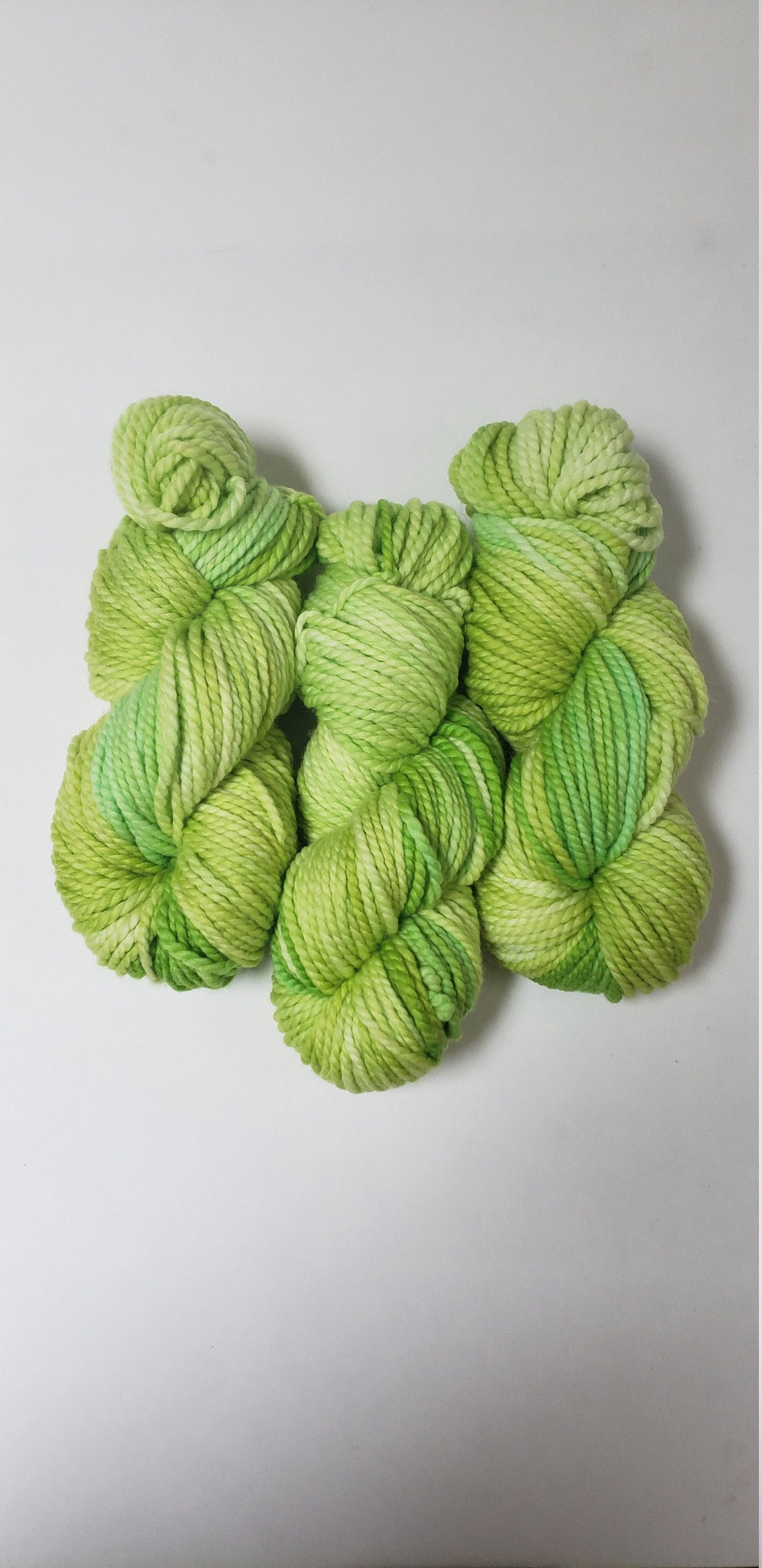Grinch in 100% Superwash Merino Bulky Yarn
