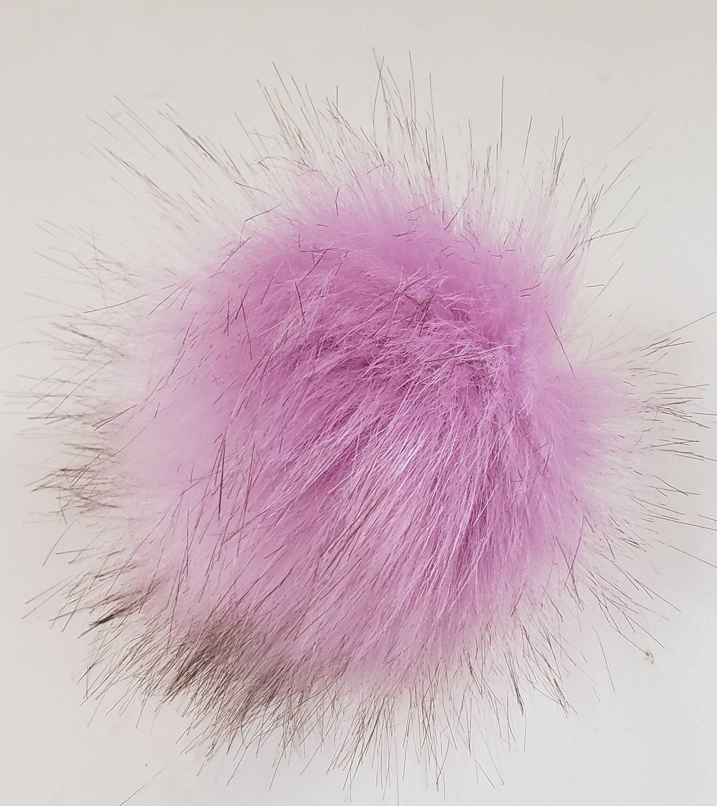 Faux Fur Pom Pom - Lavender with dark tips