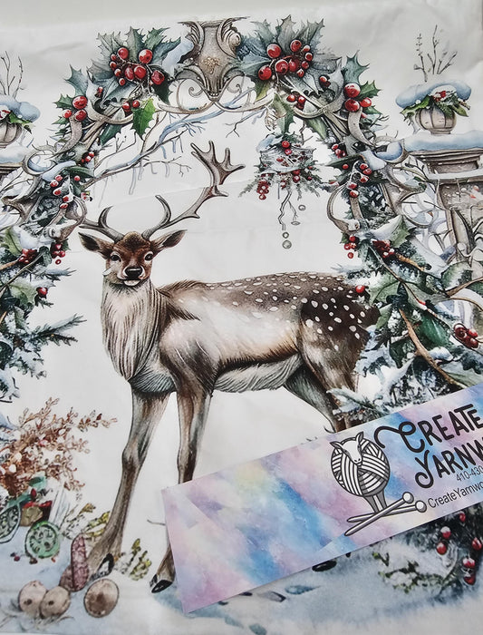 Special - Decorative 18"x18" Pillow - Deer in Archway