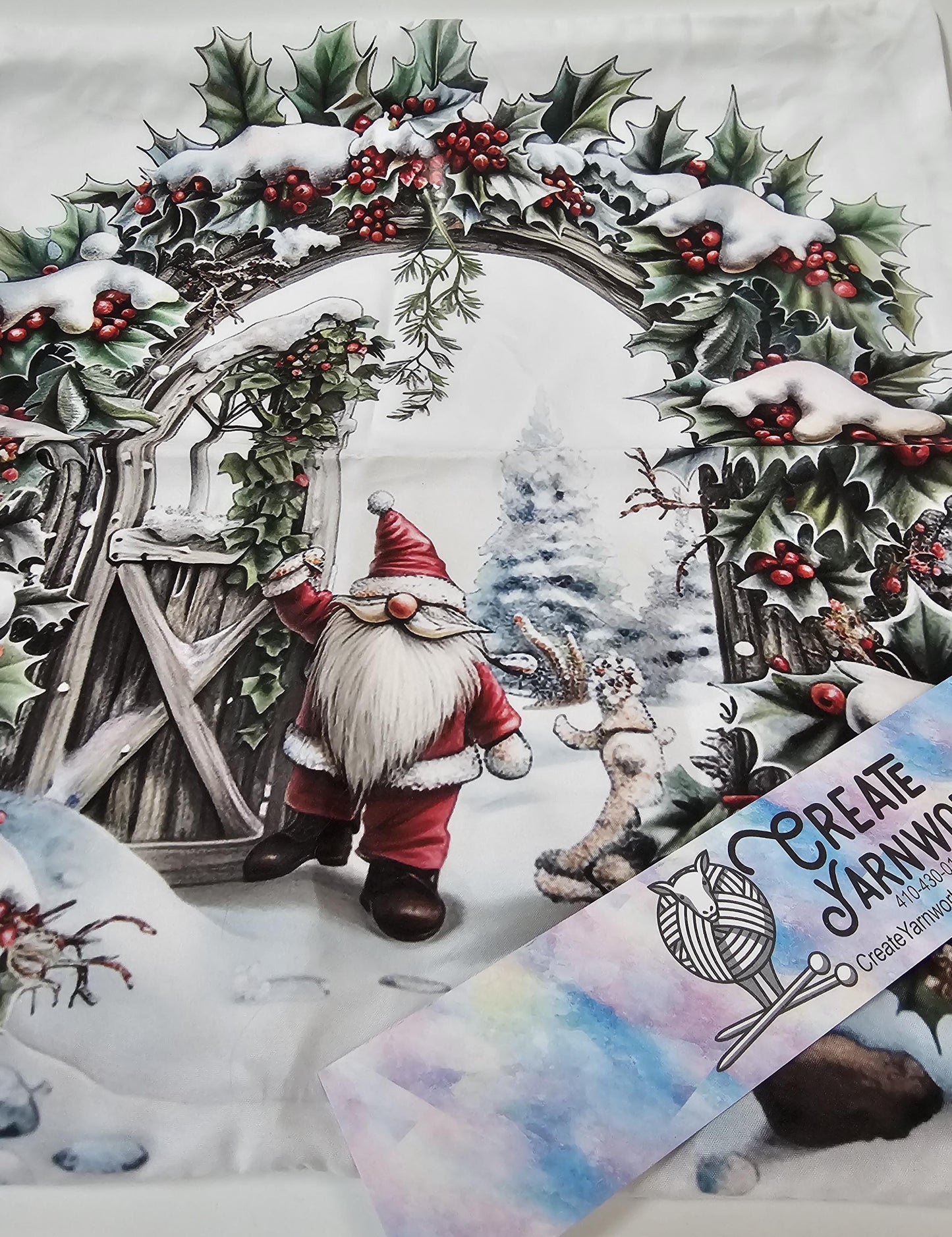 Special - Decorative 18"x18" Pillow - Gnome Santa