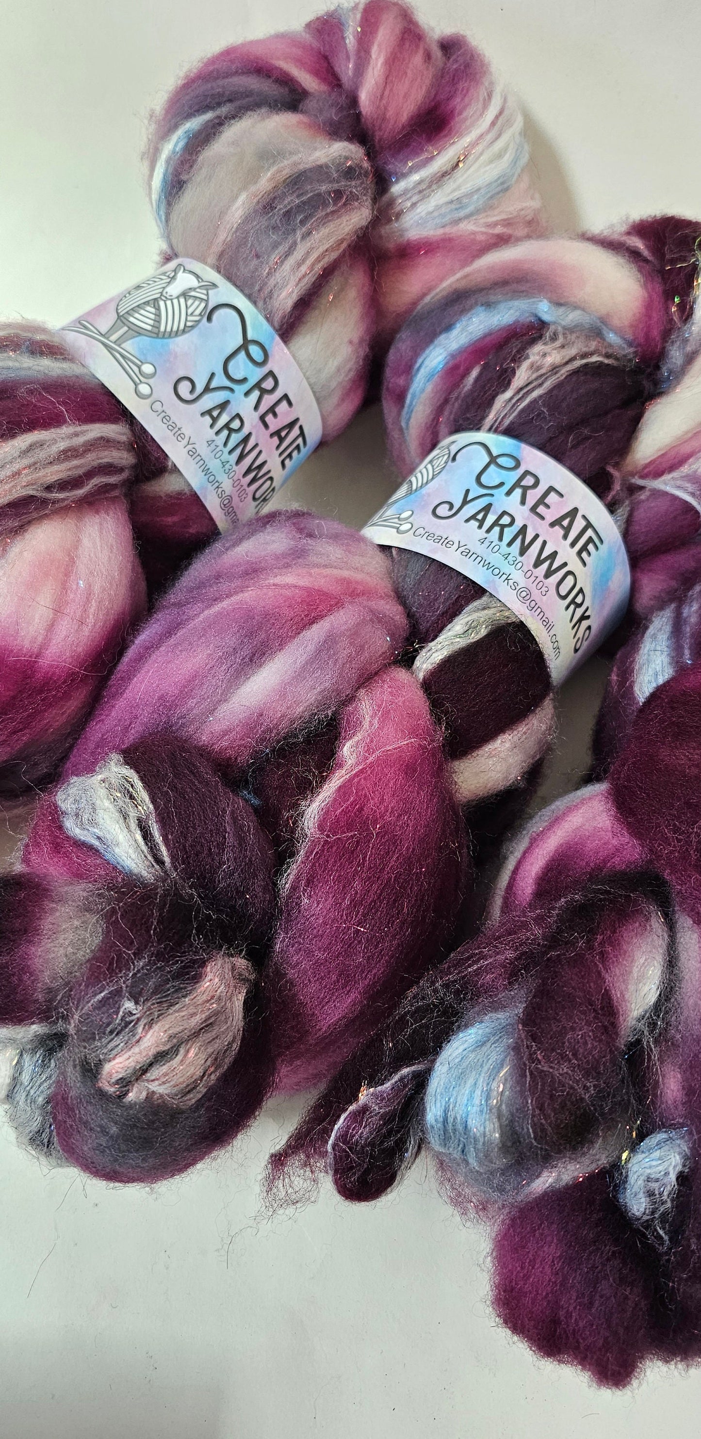 Wine Country in Superwash Merino & Stellina Blend 4oz braid