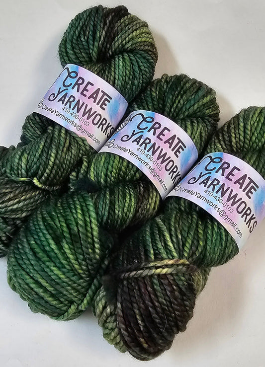 Mossy in 100% Superwash Merino Bulky Yarn