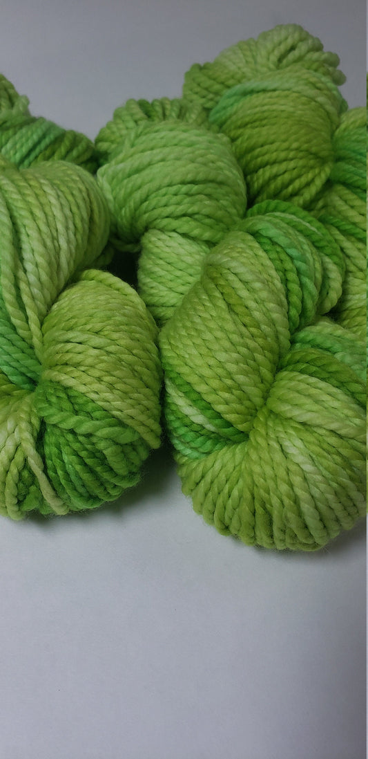 Grinch in 100% Superwash Merino Bulky Yarn