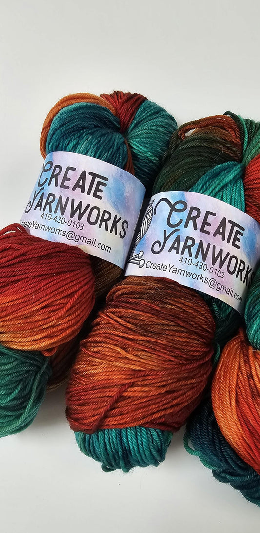 Tortoise Shell in Superwash Merino/Nylon (85/15) Blend Fingering Weight Yarn