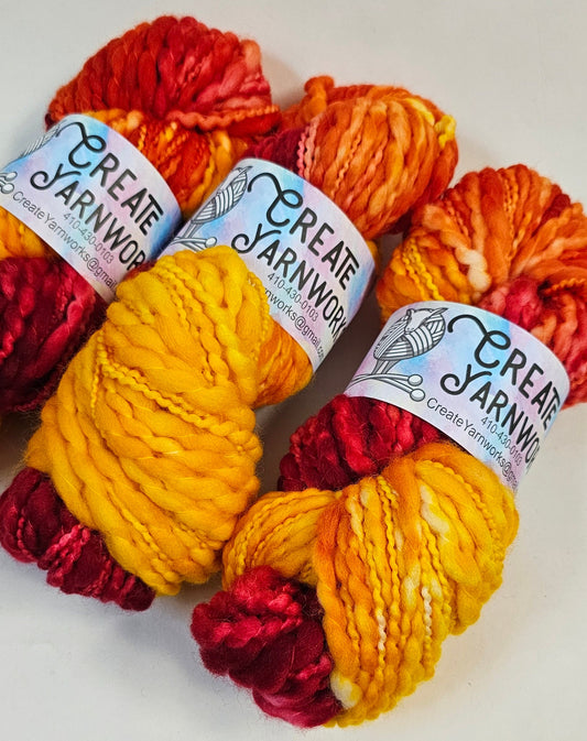 Some Like It Hot! in Thick n Thin 100% Superwash Merino Bulky Yarn