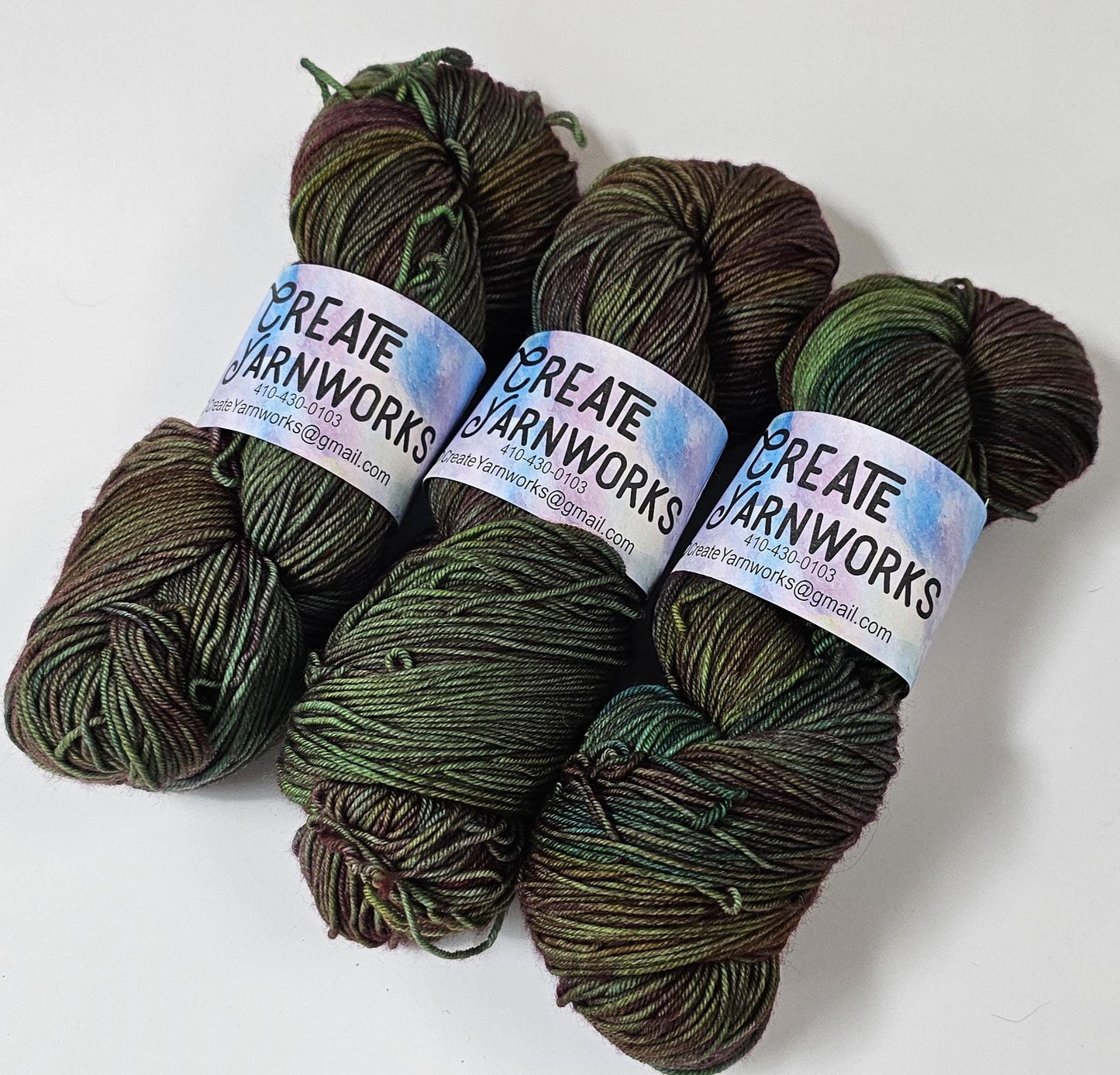 Pretty as a Peacock in Superwash Merino/Nylon (85/15) Blend Fingering Weight Yarn