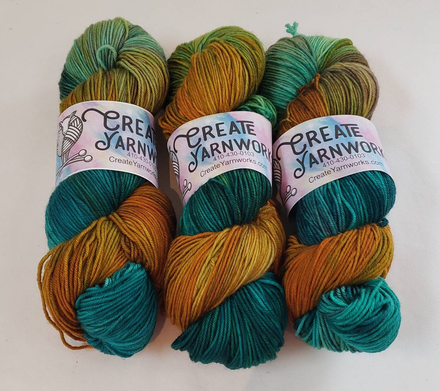 Tortoise Shell in Superwash Merino/Nylon (85/15) Blend Fingering Weight Yarn