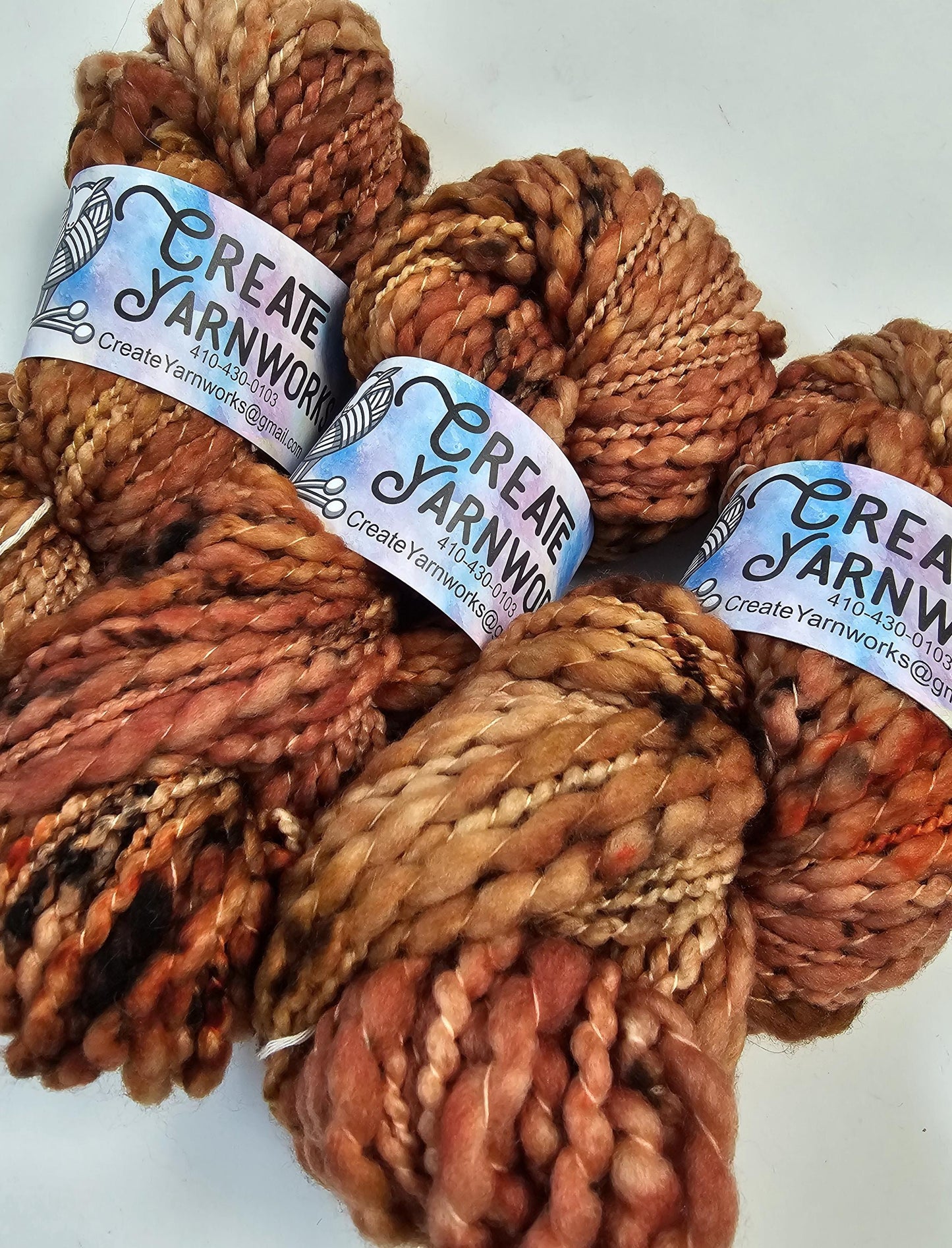 Amber Rose in Thick n Thin 100% Superwash Merino Bulky Yarn