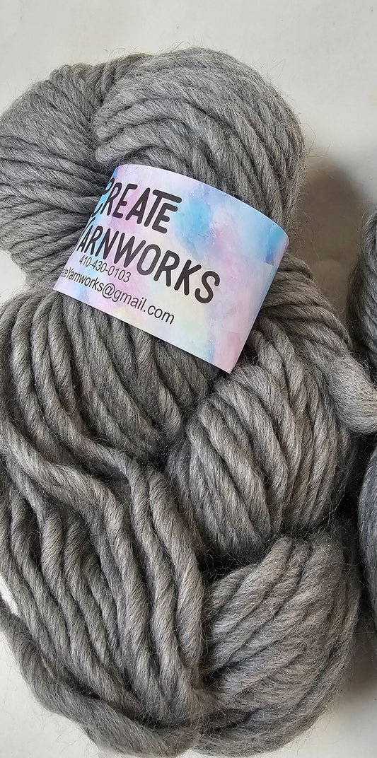 Naked Grey in 100% Merino Super Bulky Yarn