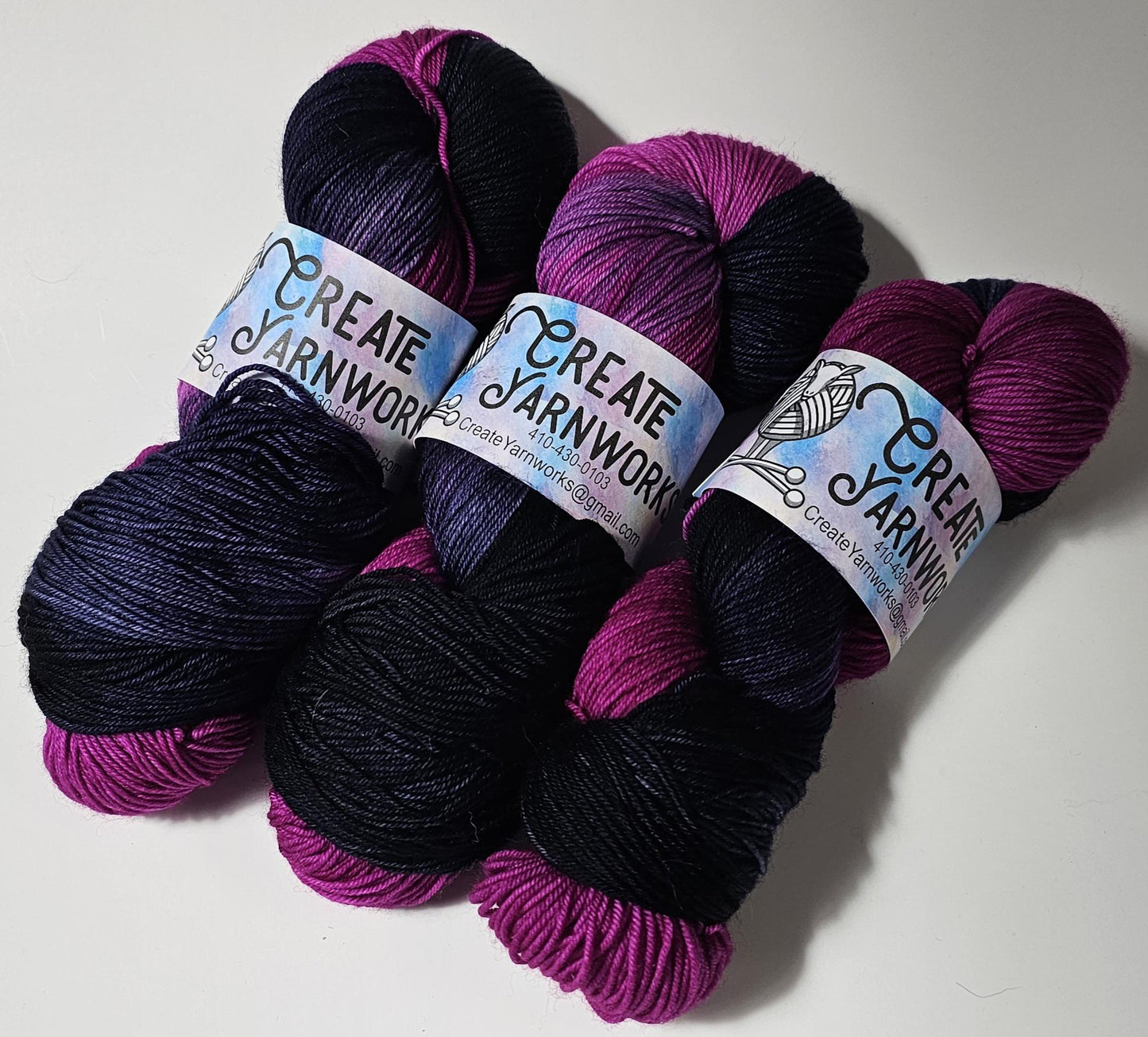 Aurora in Superwash Merino/Nylon (85/15) Blend Fingering Weight Yarn