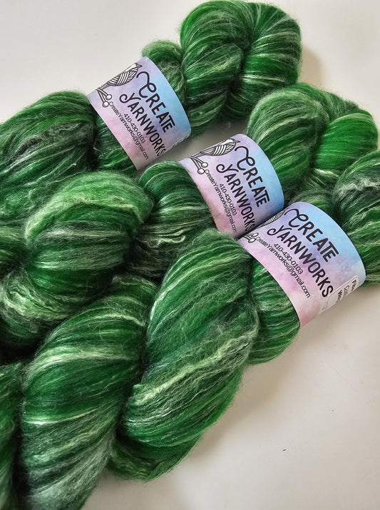 Irish in Merino/Milk Fiber 67/33 blend Top 4oz braid