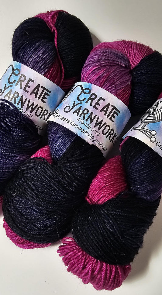 Aurora in Superwash Merino/Nylon (85/15) Blend Fingering Weight Yarn