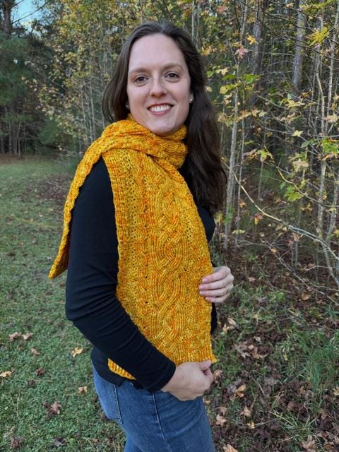 Goldilocks Yarn for Sunshine Saxon Scarf by Bonnie Bay Crochet
