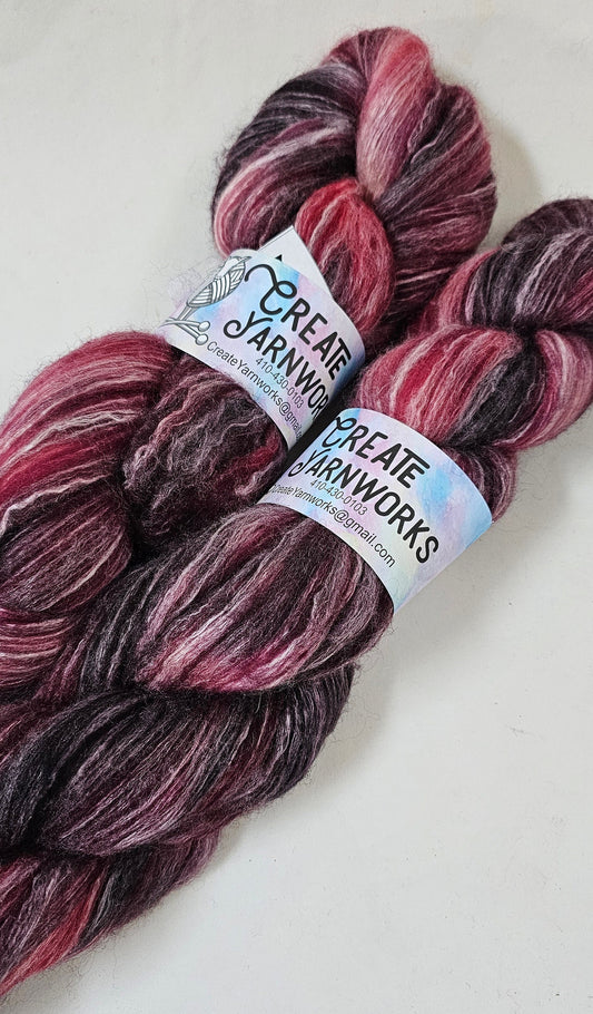 Wine Country in Merino/Milk Fiber 67/33 blend Top 4oz braid