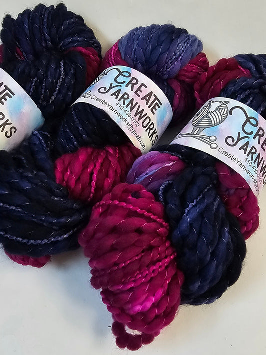 Aurora in Thick n Thin 100% Superwash Merino Bulky Yarn