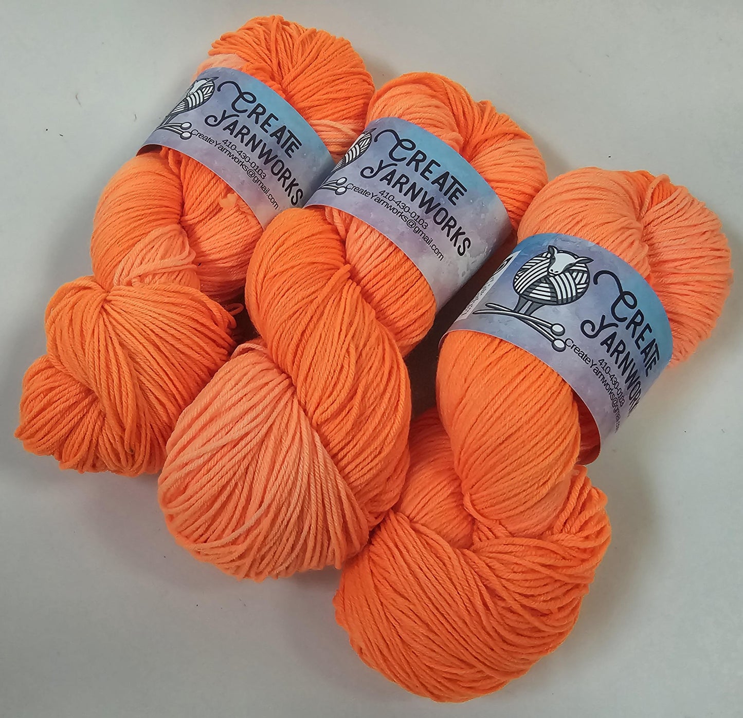 Safety Dance Neon in Superwash Merino/Nylon (85/15) Blend Fingering Weight Yarn