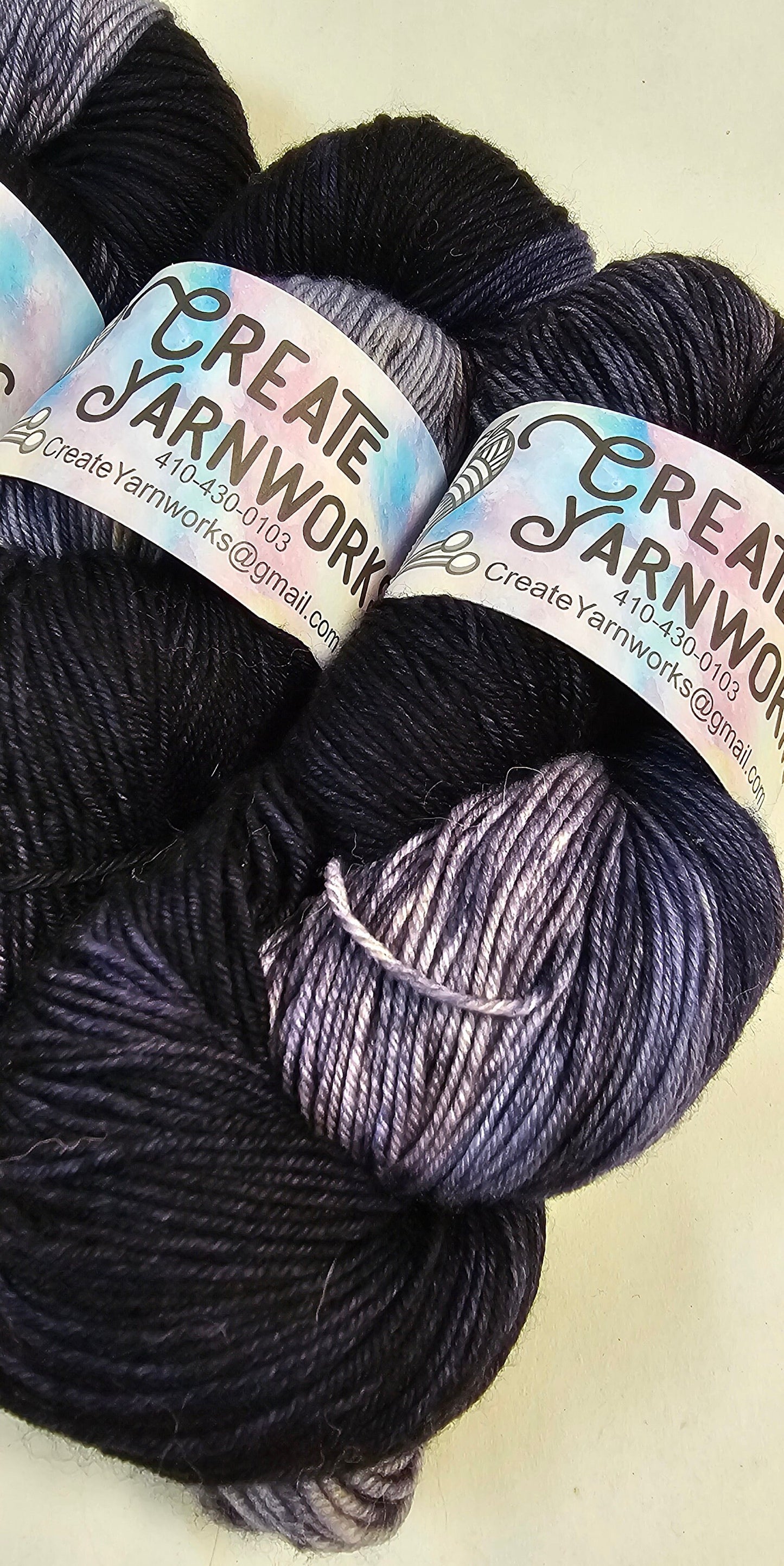 Navy in Superwash Merino/Nylon (85/15) Blend Fingering Weight Yarn
