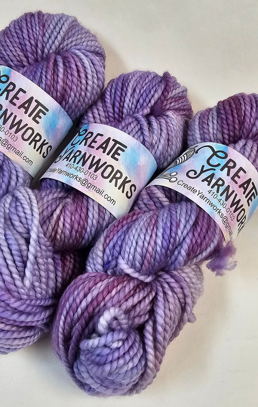 Lavender in 100% Superwash Merino Bulky Yarn