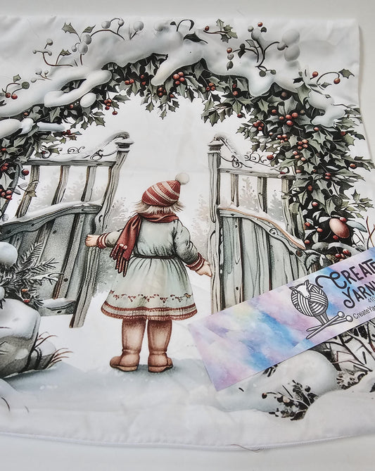 Special - Decorative 18"x18" Pillow - Girl in Archway