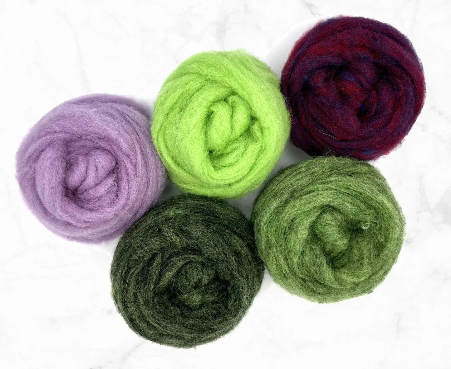 Wisteria in Corriedale Fiber for Needle Felting, Wet Felting, or Spinning