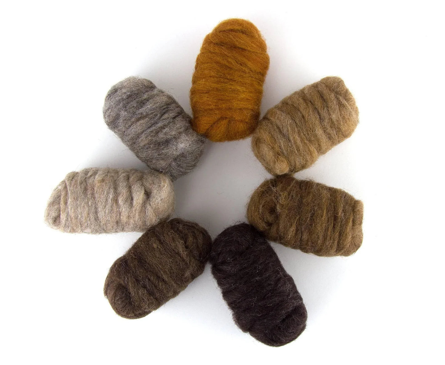 Woodland in Corriedale Fiber for Needle Felting, Wet Felting, or Spinning