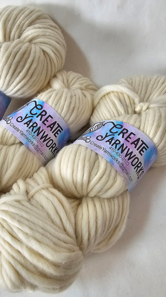 Naked in 100% Superwash Merino Super Bulky Yarn