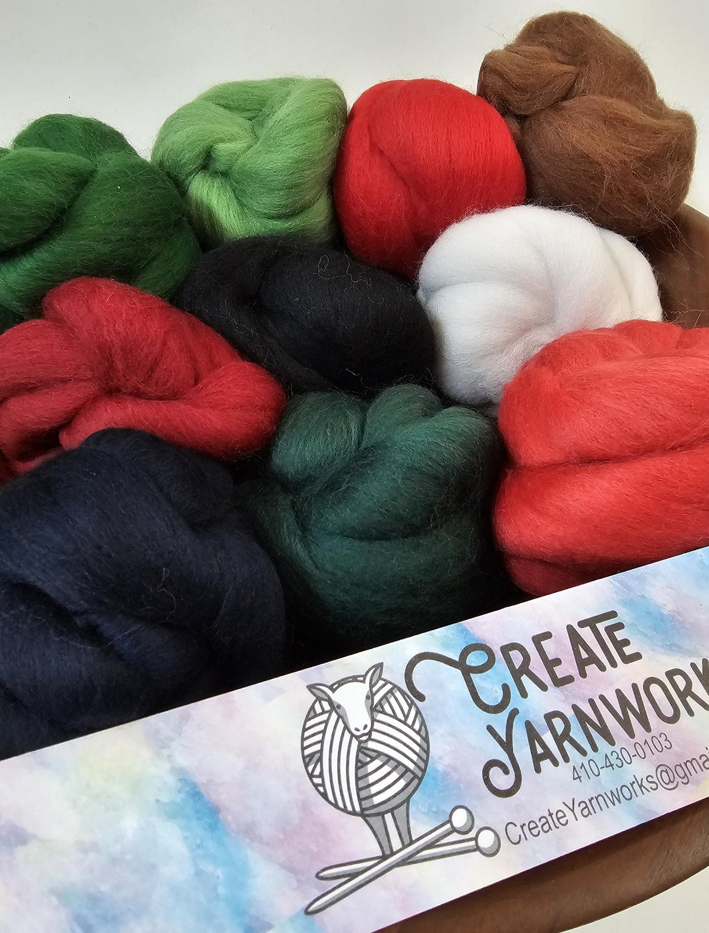 Noel in 23 micron Merino Fiber for Needle Felting, Wet Felting, or Spinning