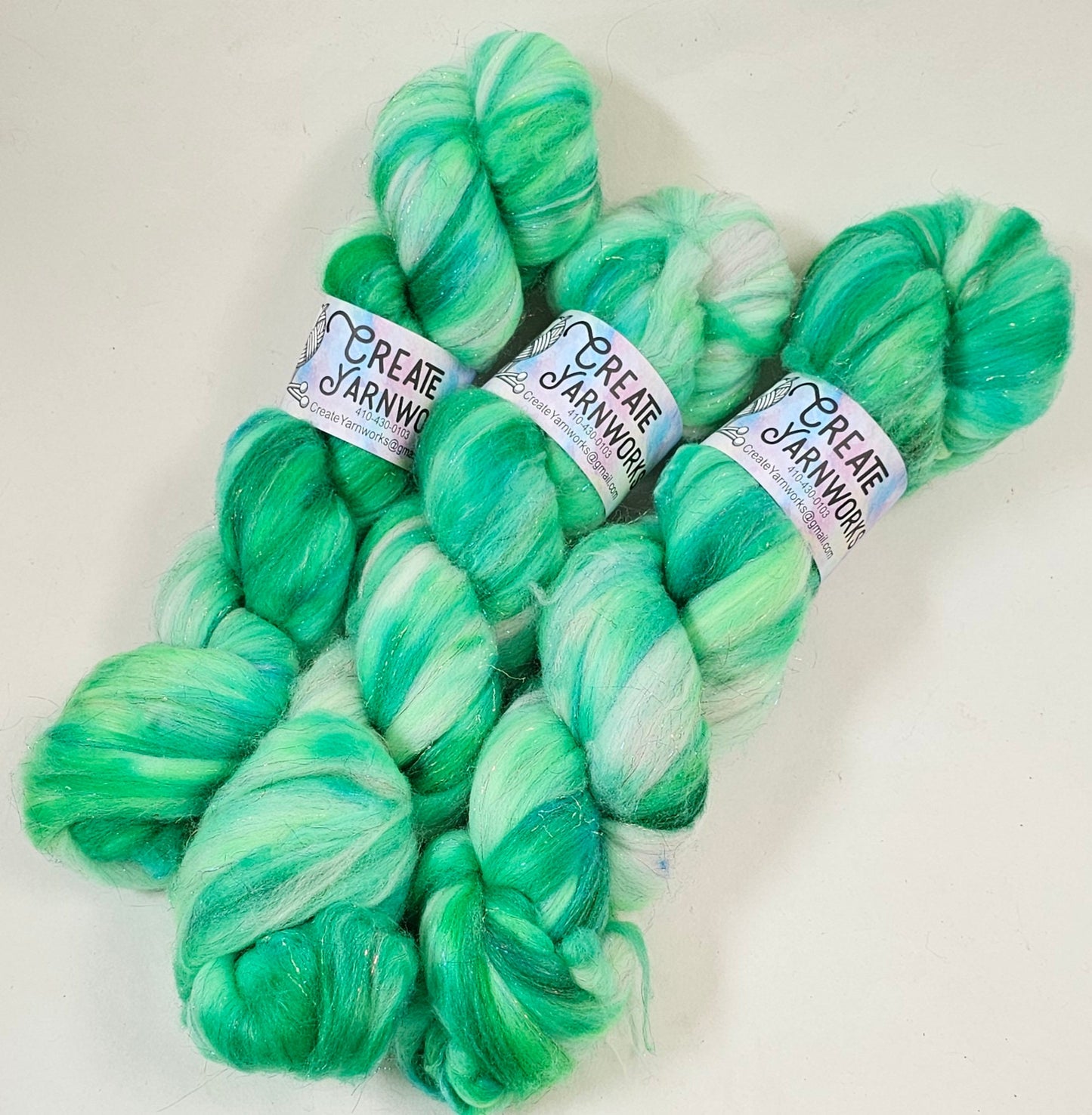 Irish in Superwash Merino & Stellina Blend 4oz braid
