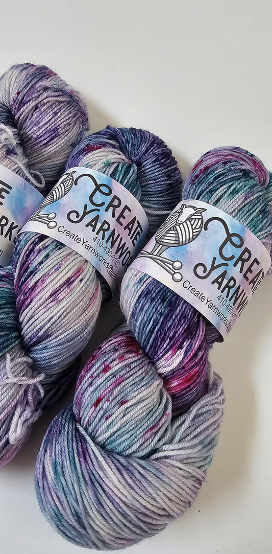 Jazzercise in Superwash Merino/Nylon (85/15) Blend Fingering Weight Yarn