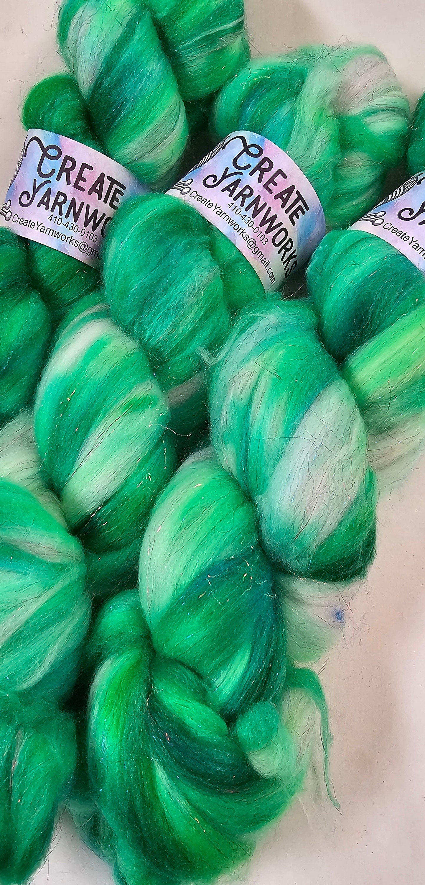 Irish in Superwash Merino & Stellina Blend 4oz braid