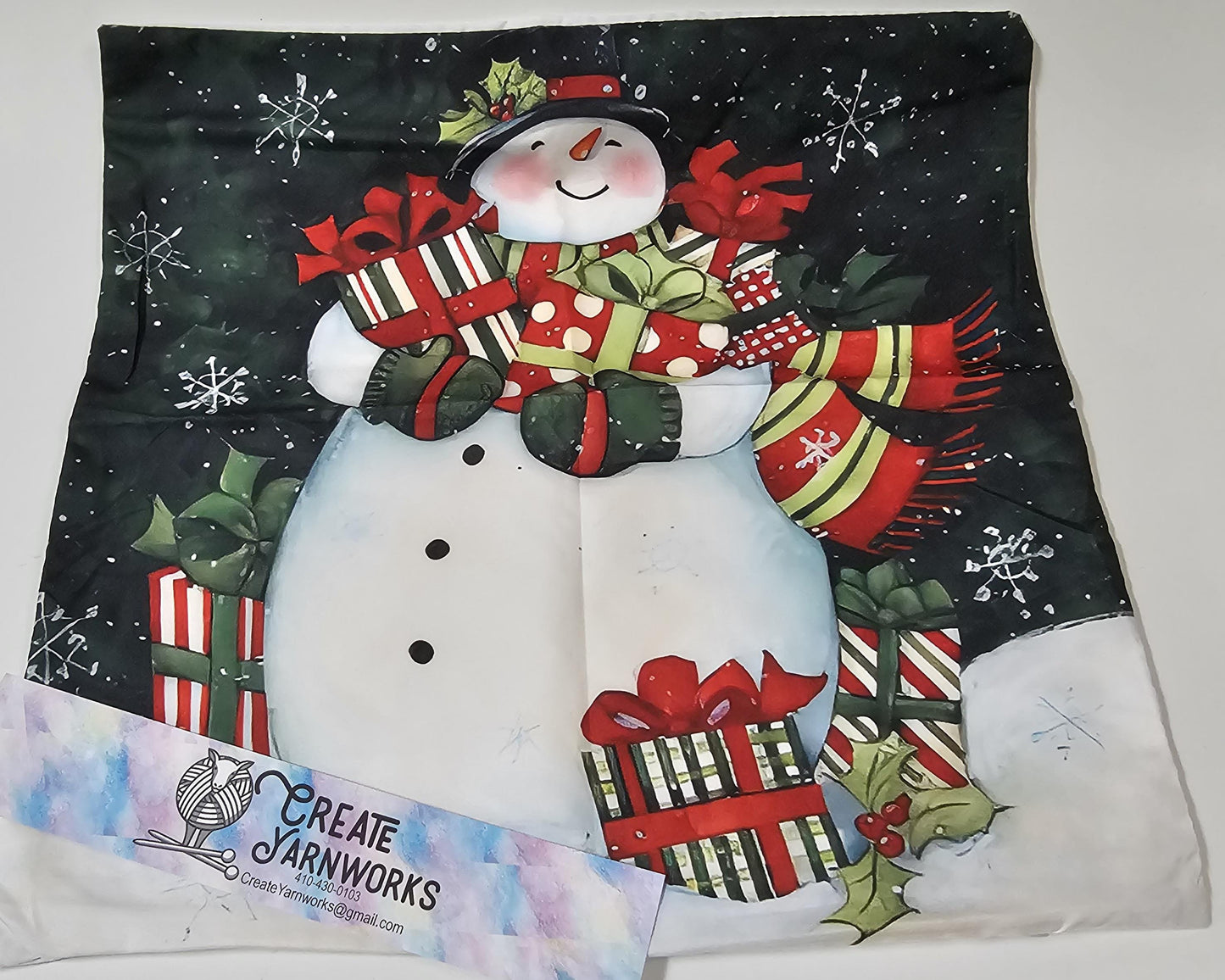 Special - Decorative 18"x18" Pillow - Snowman