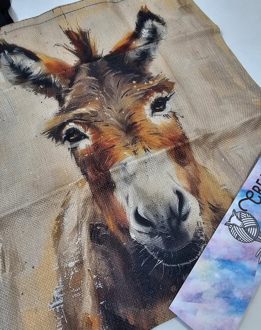 Donkey! Large Project Bag - Tote with Handles