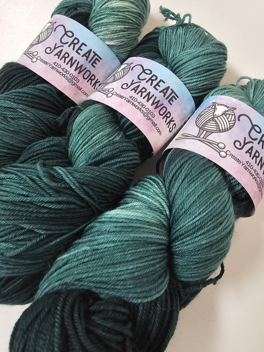Forest in Superwash Merino/Nylon (85/15) Blend Fingering Weight Yarn