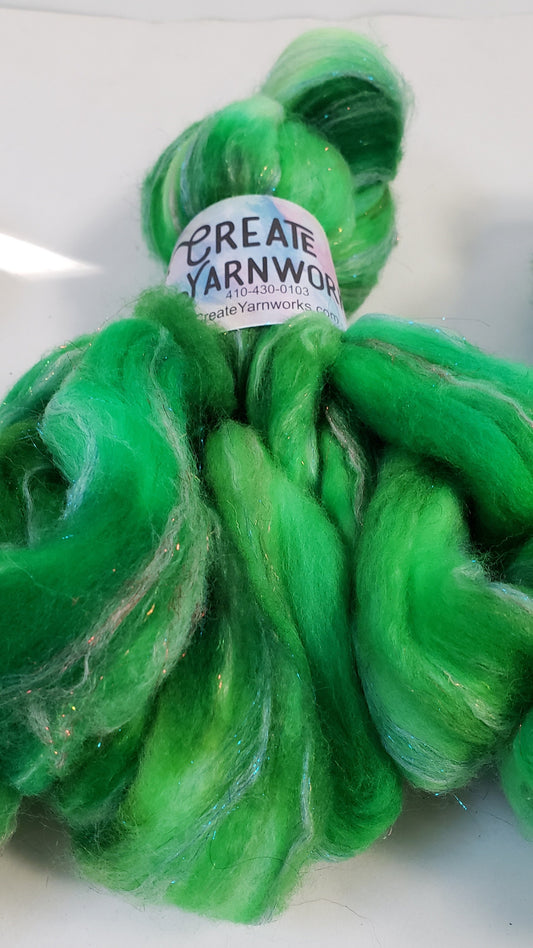 Irish in Superwash Merino & Stellina Blend 4oz braid