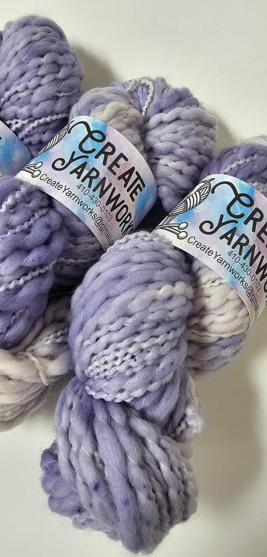 Lavender in Thick n Thin 100% Superwash Merino Bulky Yarn