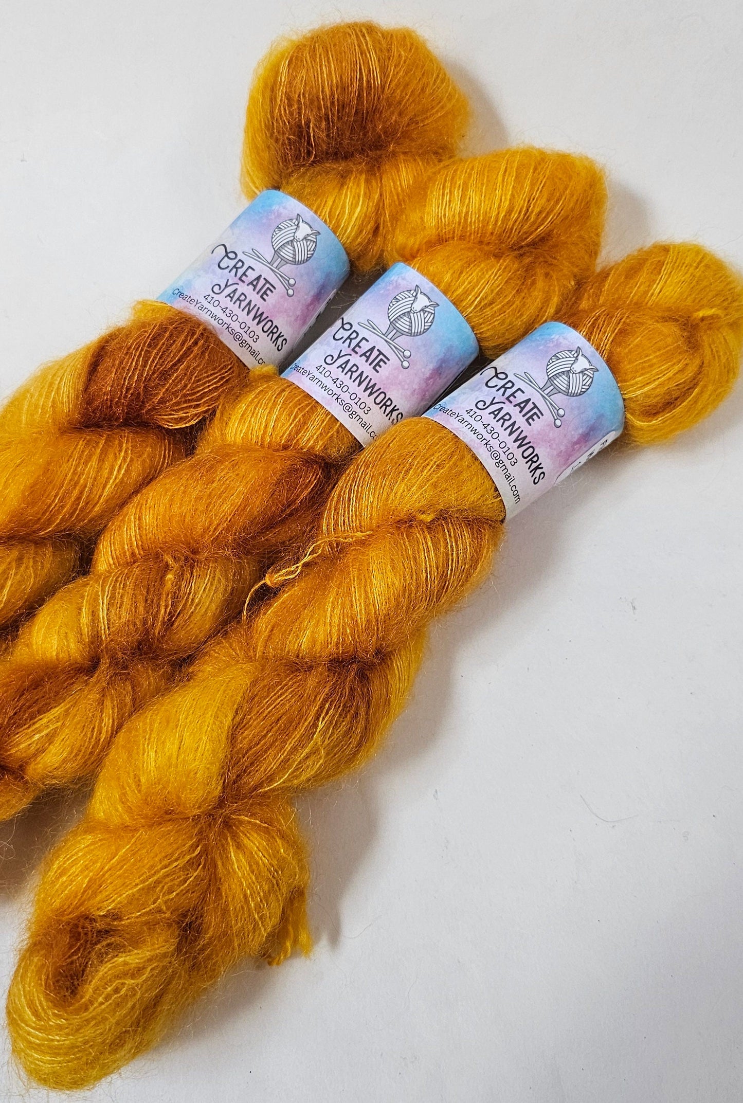 Goldilocks in Kid Mohair/Silk Blend Lace Weight Yarn