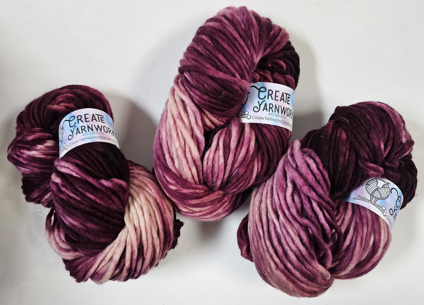 Wine Country in 100% Superwash Merino Super Bulky Yarn