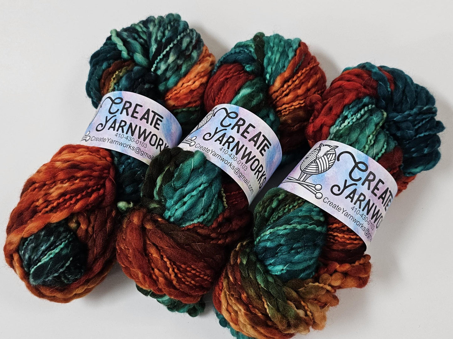 Tortoise Shell in Thick n Thin 100% Superwash Merino Bulky Yarn