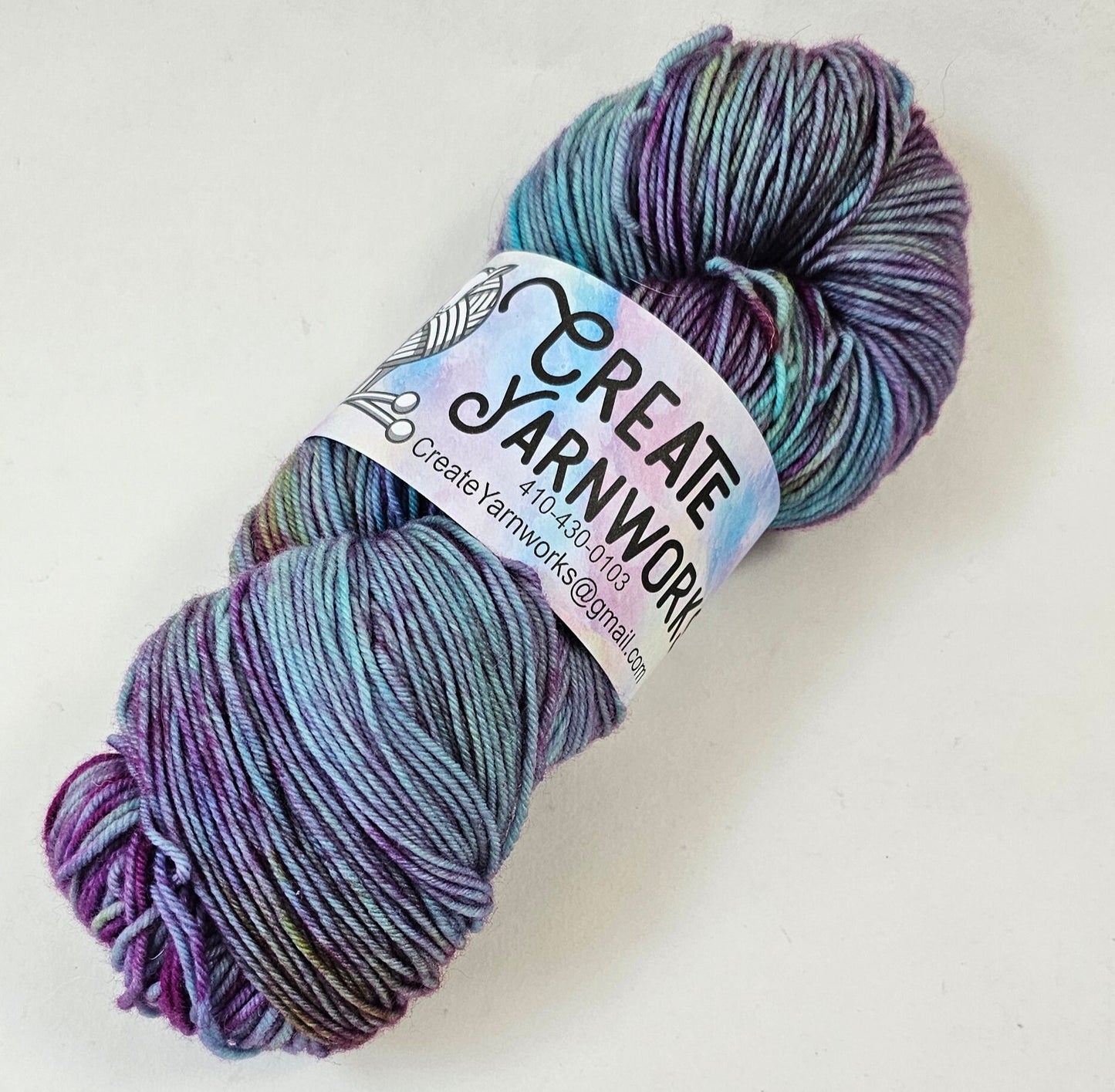 Mermaid Dreams in Superwash Merino/Nylon (85/15) Blend Fingering Weight Yarn