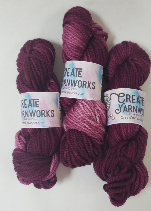 Wine Country in 100% Superwash Merino Bulky Yarn