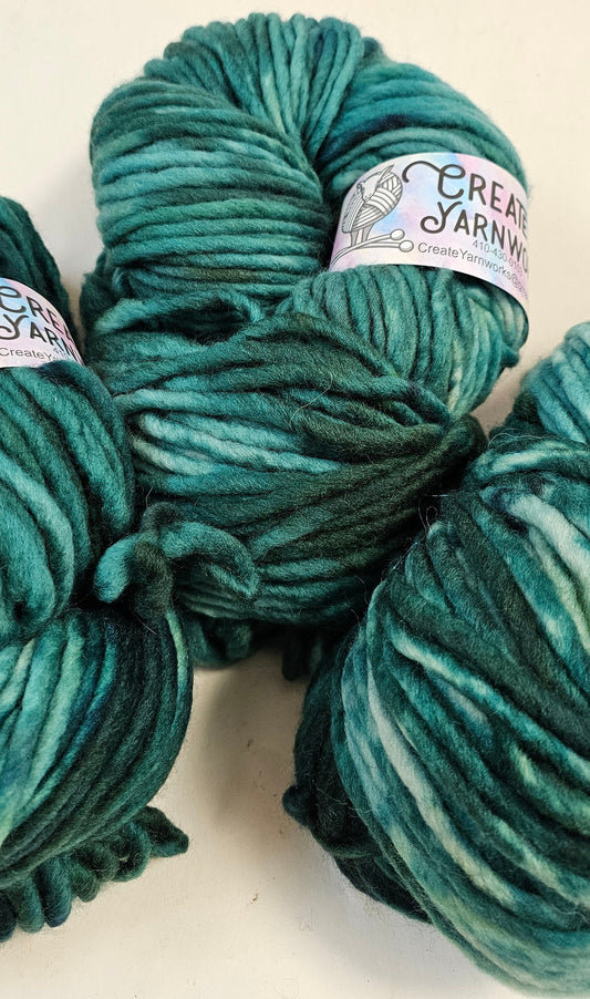Forest in 100% Superwash Merino Super Bulky Yarn