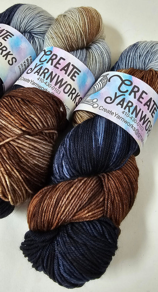 I Wanna Be a Cowboy! in Superwash Merino/Nylon (85/15) Blend Fingering Weight Yarn