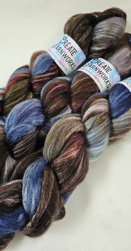 I Wanna Be a Cowboy! in Merino/Milk Fiber 67/33 blend Top 4oz braid