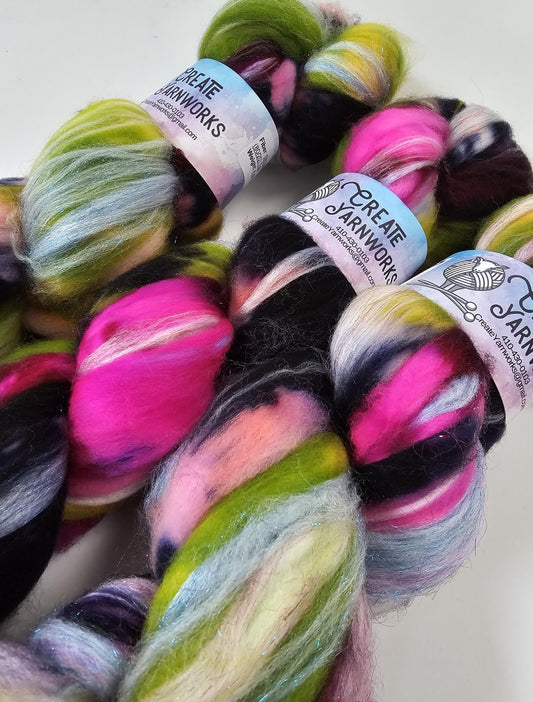 Fusion in Superwash Merino & Stellina Blend 4oz braid