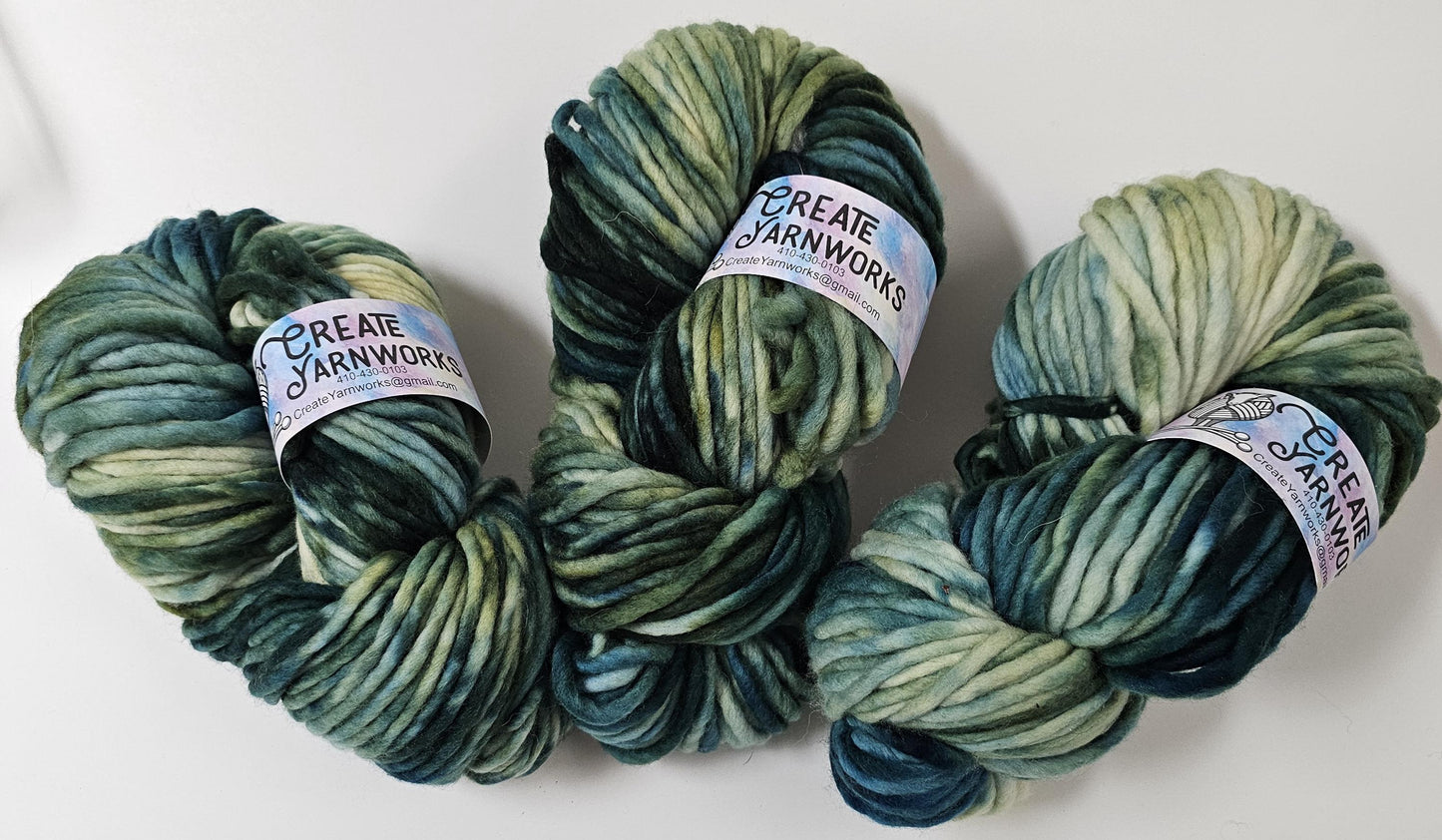 Oceans Deep in 100% Superwash Merino Super Bulky Yarn